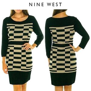 NWT Nine West Sweater Mini Dress Sz M